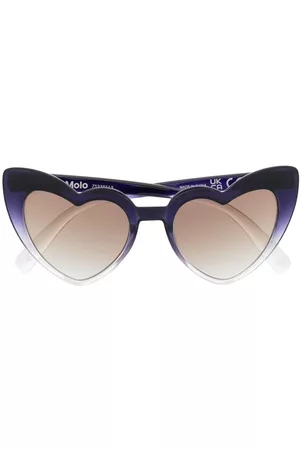 Molo Tinted heart-frame sunglasses