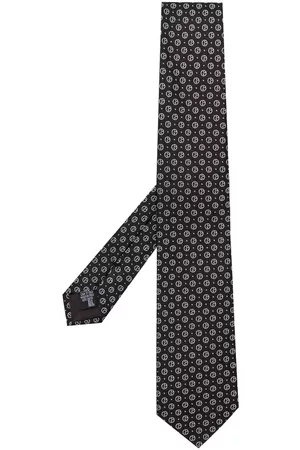 Armani Monogram-jacquard silk tie
