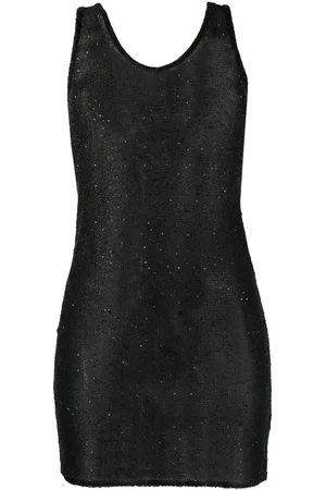 REMAIN Sequin-detail transparent-effect top
