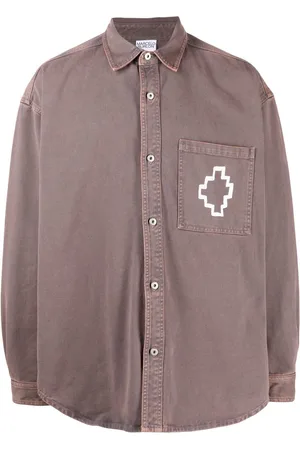 MARCELO BURLON Cross-motif long-sleeved shirt