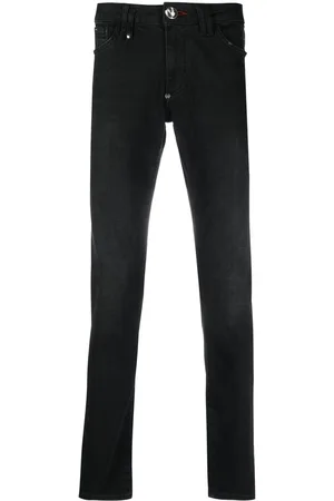 Philipp Plein Logo-plaque slim-leg jeans
