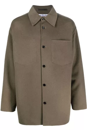 Acne Studios Homem Camisas de Algodao - Wool shirt jacket