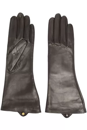 AGNELLE Lora long leather gloves