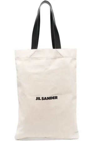 Jil Sander Logo-print linen tote bag