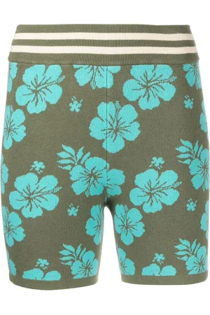 The Upside Aloha-knit spin shorts