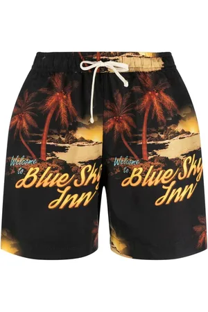 BLUE SKY INN Graphic-print swim shorts