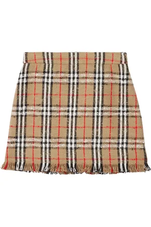 Burberry Vintage Check boucl?? mini skirt