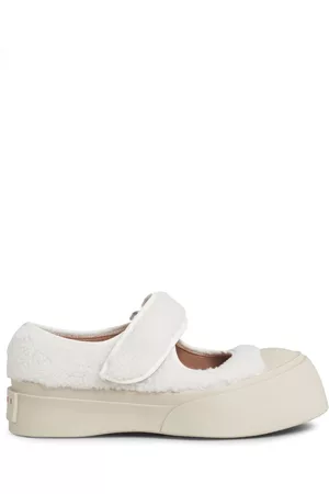 Marni Shearling touch-strap Mary Jane sneakers