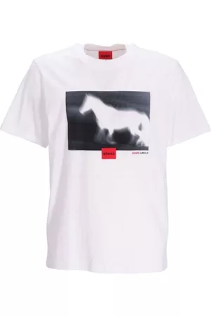 HUGO BOSS Homem T-shirts & Manga Curta - Horse graphic T-Shirt