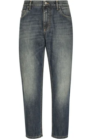 Dolce & Gabbana Logo-appliqu?? tapered-leg jeans