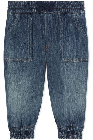 Dolce & Gabbana DG-logo denim track pants