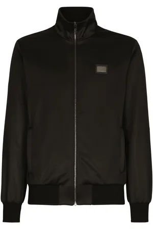 Dolce & Gabbana Logo-tag zip-up sweatshirt