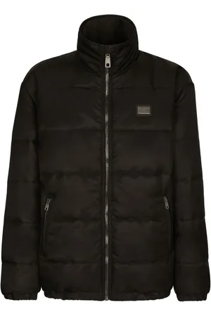 Dolce & Gabbana Logo-tag high-neck padded jacket