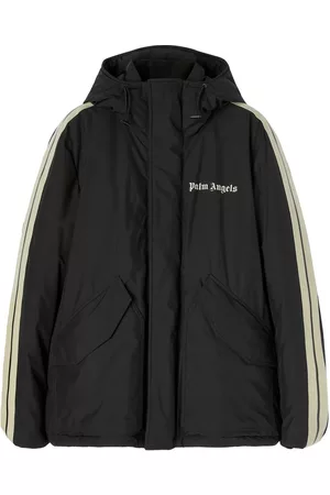 Palm Angels Homem Casaco ski - Track logo-print ski jacket