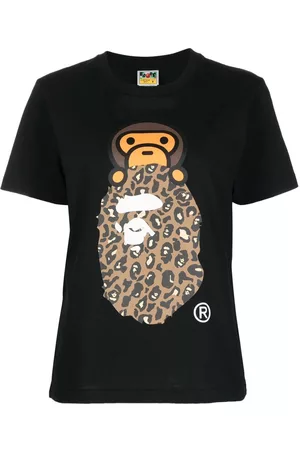 A Bathing Ape Mulher T-shirts & Manga Curta - Baby Milo logo-print T-shirt