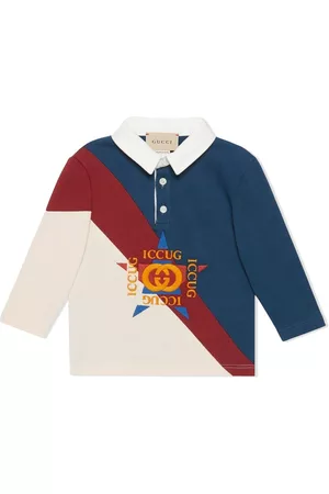 Gucci Logo-print button-front rugby shirt