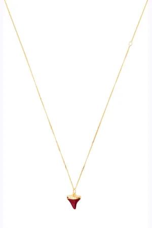 TRUE ROCKS Shark tooth pendant necklace