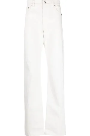 VTMNTS Barcode-print straight-leg jeans