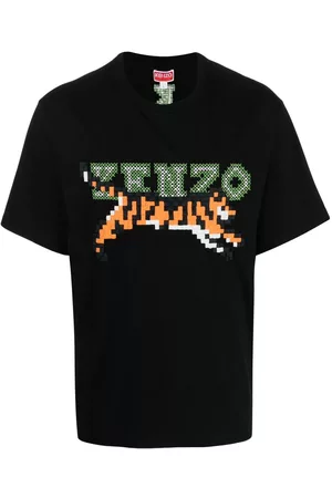 Kenzo Pixel logo-embroidered T-shirt