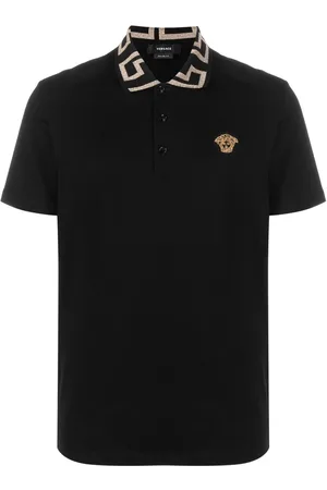 VERSACE Greca short-sleeved polo shirt