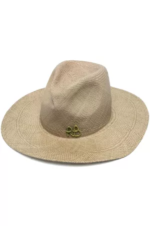 Ruslan Baginskiy Embroidered-logo fedora hat