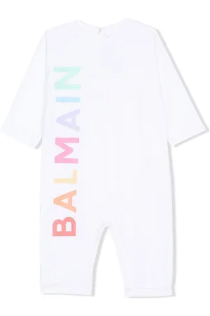 Balmain Logo-print cotton romper