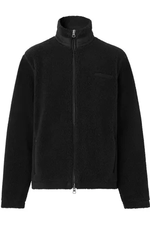 Burberry Oak Leaf Crest embroidered fleece jacket