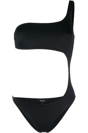 VERSACE Medusa plaque detail swimsuit