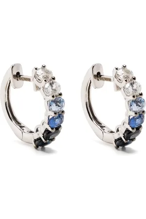 Roxanne First 14kt white gold Chunko hoop earrings