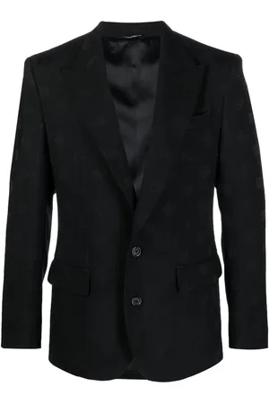 Dolce & Gabbana Logo-jacquard single-breasted blazer