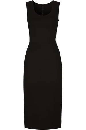 Dolce & Gabbana Milano-rib sleeveless midi dress