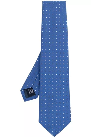 Ralph Lauren Embroidered polka-dot tie
