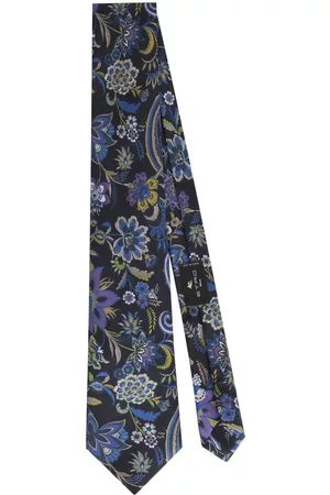 Etro Floral-print silk tie