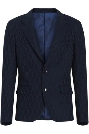 Etro Paisley-jacquard single-breasted blazer