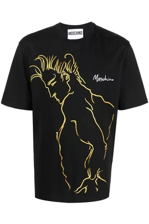Moschino Homem T-shirts & Manga Curta - Illustration-print T-shirt