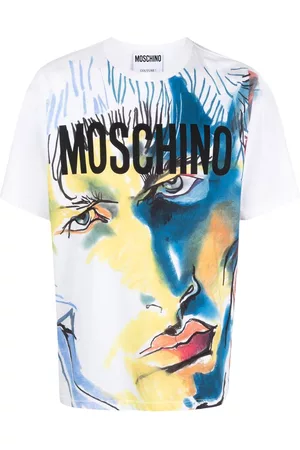 Moschino Homem T-shirts & Manga Curta - Logo illustration-print T-shirt