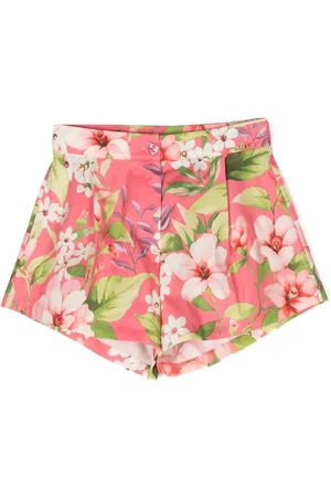 Twin-Set Floral-print high-waisted shorts