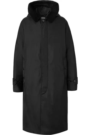 Burberry Button-fastening hooded coat
