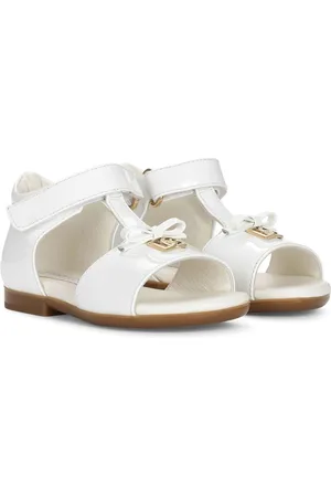 Dolce & Gabbana First Steps patent leather sandals