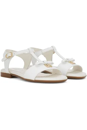 Dolce & Gabbana DG-logo patent leather sandals