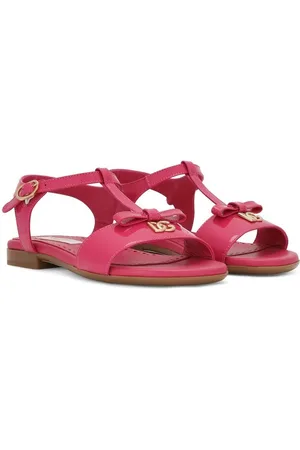 Dolce & Gabbana DG-logo patent leather sandals