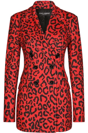 Dolce & Gabbana Leopard print double-breasted blazer