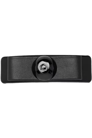 Salvatore Ferragamo Leather logo plaque clip