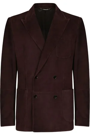 Dolce & Gabbana Double-breasted suede blazer