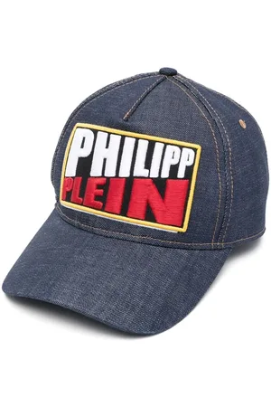 Philipp Plein Logo-patch denim baseball hat