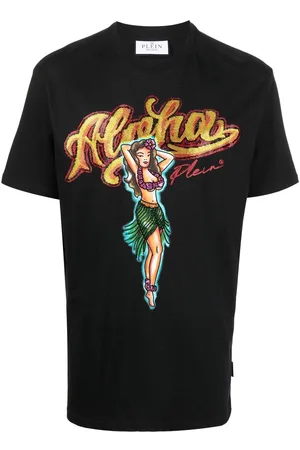 Philipp Plein Hawaii embellished short-sleeve T-shirt