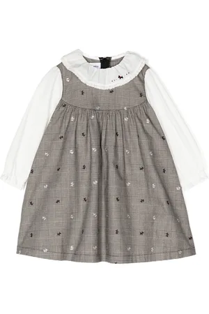 Familiar Prince of Wales-check flared dress