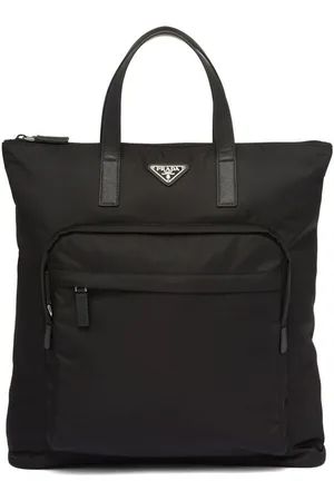 Prada Re-Nylon Saffiano-leather tote bag