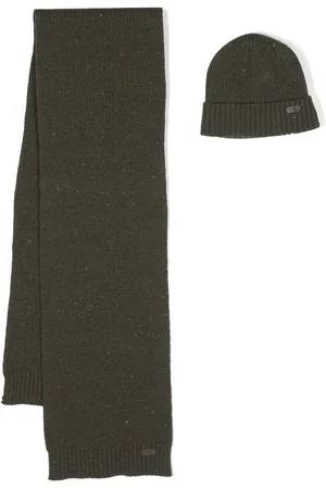 Barbour Knitted scarf and beanie set