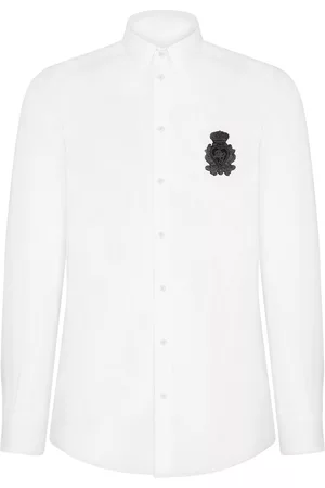 Dolce & Gabbana Appliqué cotton-poplin shirt